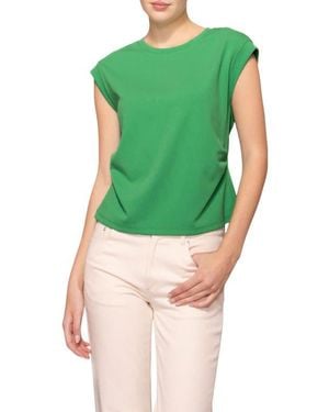 MELLODAY Cinched Techno Top - Green