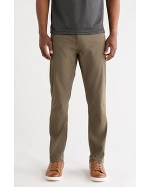 CARBON + CRAFT Water Resistant Five-Pocket Utility Pants - Green