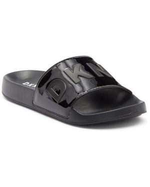 DKNY Zinna Pool Slide Sandal - Black