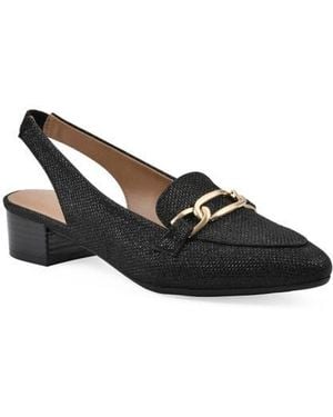 White Mountain Boreal Slingback Mule - Black