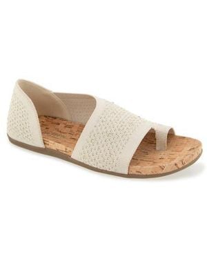 Kenneth Cole Sential Rhinestone Knit Sandal - Natural