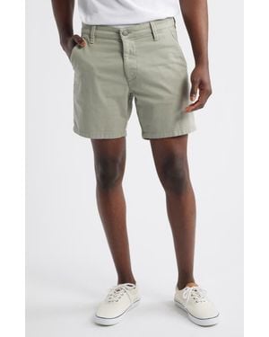 Mavi Nate Flat Front Stretch Twill Shorts - Multicolor