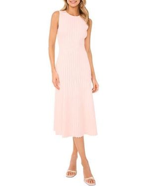 Ted Baker Pointelle Sleeveless Sweater Dress - Pink