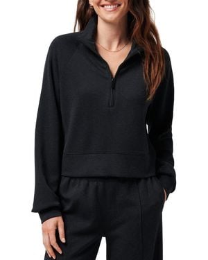 Travis Mathew Delightful Half Zip Pullover - Black