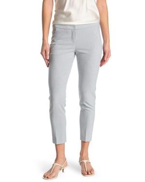 Amanda + Chelsea Comfort Waist Plaid Ankle Pants - Blue