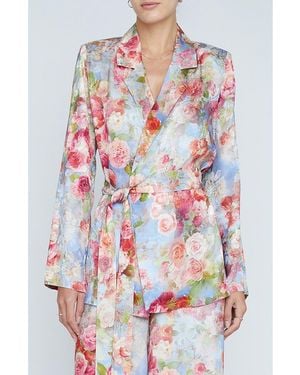 L'Agence Ciara Wrap Top - Multicolor