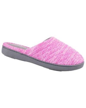 Isotoner Andrea Space Knit Slipper - Pink