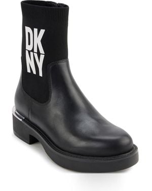 DKNY Tully Lug Sole Boot - Black