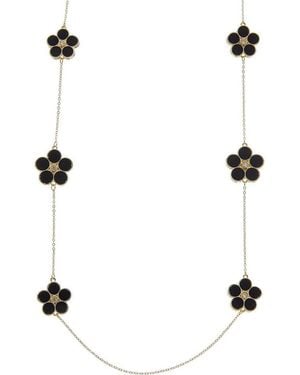 Juvell Flower Station Necklace - White