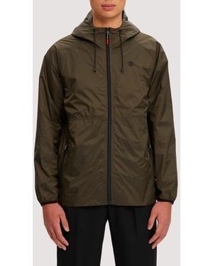 Noize Hooded Windbreaker - Brown