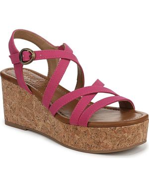 Blowfish Aurora Strappy Platform Wedge Sandal - Pink