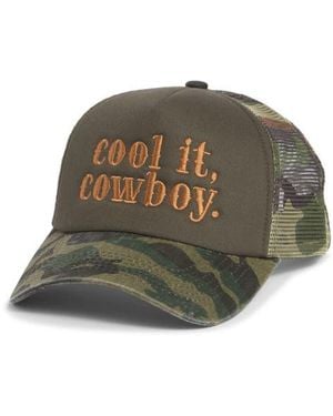 Worn/West Cool It Cowboy Trucker Hat - Green
