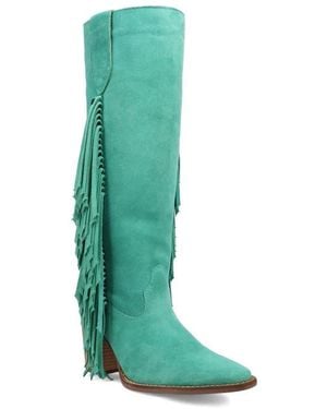 Dingo Twister Knee High Western Boot - Green