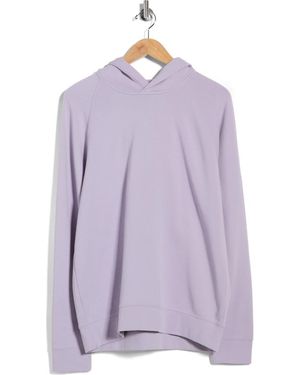 Vince Cotton French Terry Hoodie - Purple