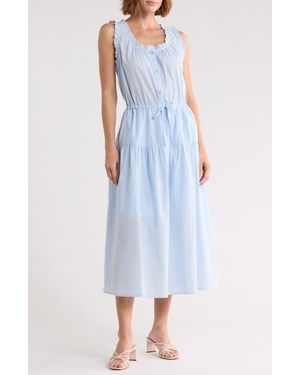 C&C California Deborah Scoop Tank Dress - Blue