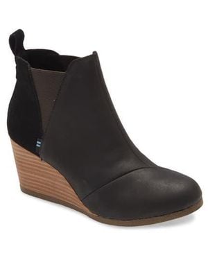 TOMS Kelsey Wedge Bootie - Black