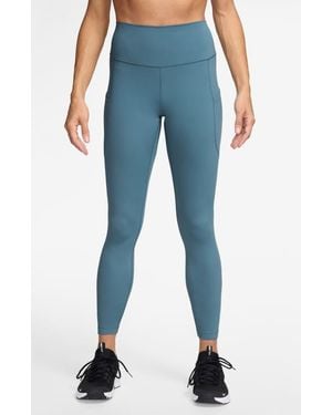 Nike Dri-Fit One High Waist 7/8 Leggings - Blue