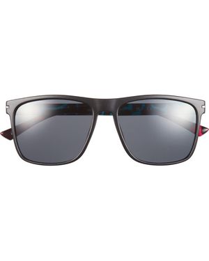 Hurley 56Mm Polarized Square Sunglasses - Gray