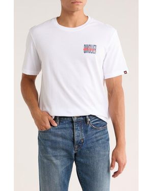 Quiksilver Dynamic Stretch Logo Graphic T-Shirt - White