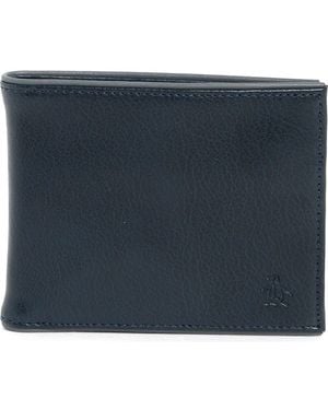 Original Penguin Leather Bifold Wallet - Blue