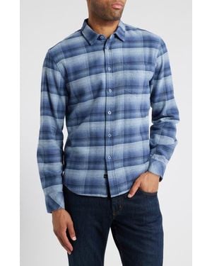 Rails Forrest Plaid Cotton Flannel Button-Up Shirt - Blue