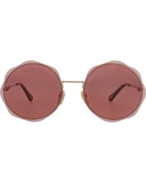 Chloé 61Mm Round Sunglasses - Pink