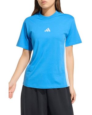adidas Essential 3-Stripes T-Shirt - Blue