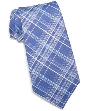 Calvin Klein Walker Plaid Tie - Blue