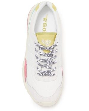 Gola Eclipse Trident Lace-Up Sneaker - White