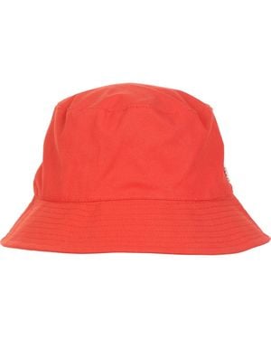 Bruno Magli Canvas Bucket Hat - Red