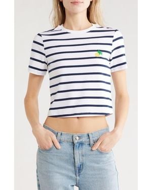 French Connection Rallie Stripe T-Shirt - Blue