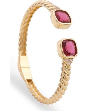 Saachi Cable Cuff Bracelet - Pink