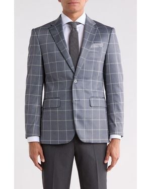 Duchamp Plaid Sport Coat - Gray