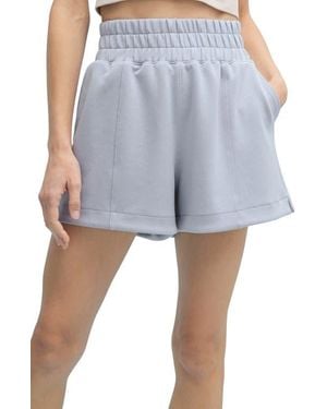 Wishlist Scuba High Waist Shorts - Blue