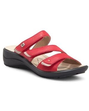 Romika Annecy Platform Slide Sandal - Red