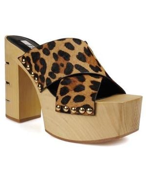 Zigi Tabitha Platform Slide Sandal - Brown