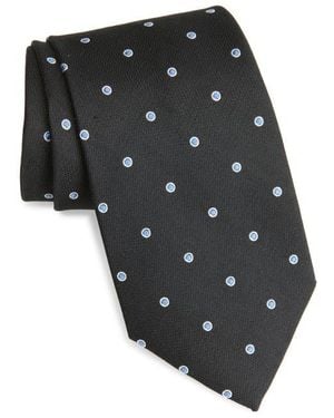 Brooks Brothers Bold Stripe Silk Blend Tie - Black