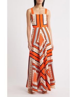 Eliza J Scarf Maxi Sundress - Red