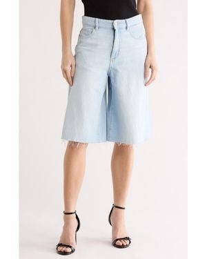 DL1961 Lucila Denim Bermuda Shorts - Blue