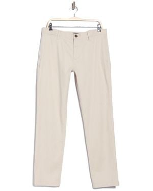 14th & Union The Wallin Stretch Twill Trim Fit Chino Pants - White