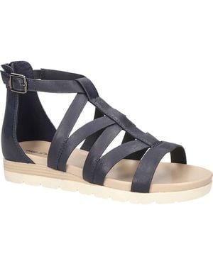 Easy Street Vila Faux Leather Sandal - Blue
