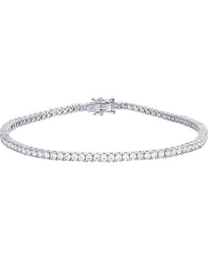 CANDELA JEWELRY Cubic Zirconia Tennis Bracelet - Metallic