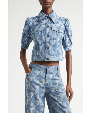 Ramy Brook Angelica Denim Jacket - Blue