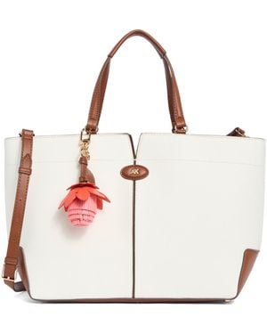 Anne Klein Large East West Tote - White