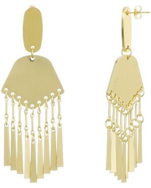Adornia Statement Drop Earrings - Metallic