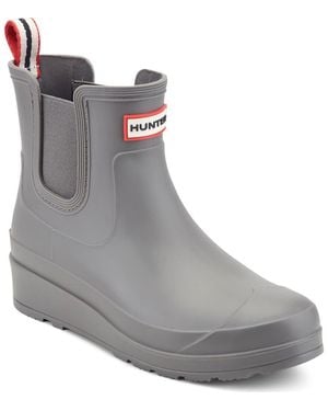 HUNTER Tabitha Chelsea Waterproof Rain Boot - Gray