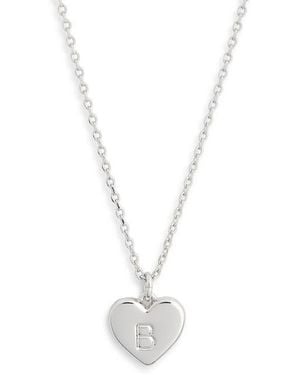 Kate Spade Initial Here Pendant Necklace - White