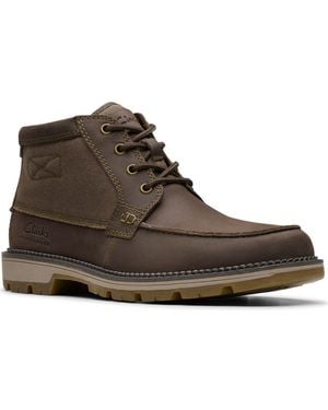 Clarks Maplewalk Moc Toe Boot - Brown