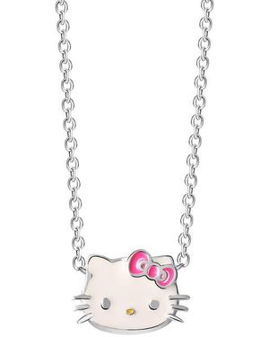 JACMEL Hello Kitty Enamel Necklace - White