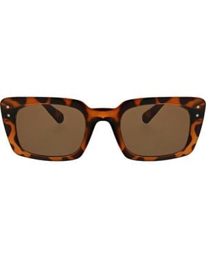 BCBGeneration Retro 52Mm Rectangle Sunglasses - Brown